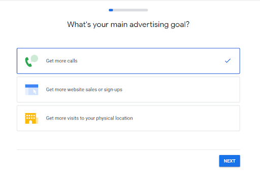 Choose Your Advertising Goal